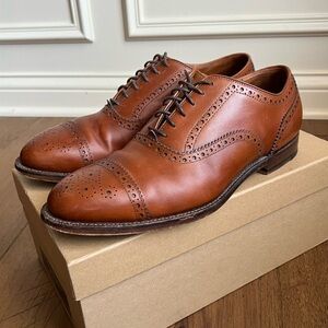 Grant Stone Cap Toe Oxford Balmorral in British Tan 9.5D